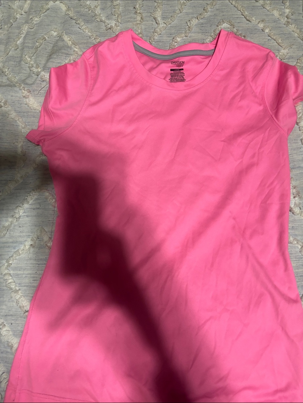 Danskin Hot Pink Short Sleeve Active Top